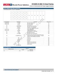 D1U3CS-D-850-12-HC4C Datasheet Page 3