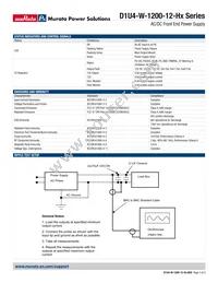 D1U4-W-1200-12-HC1C Datasheet Page 3