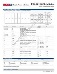 D1U4-W-1200-12-HC1C Datasheet Page 4