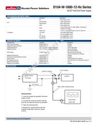 D1U4-W-1600-12-HC2C Datasheet Page 3