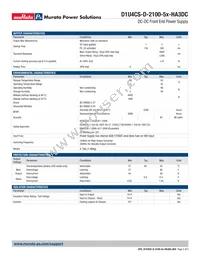 D1U4CS-D-2100-54-HA3DC Datasheet Page 2