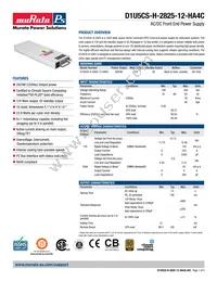 D1U5CS-H-2825-12-HA4C Datasheet Cover