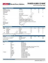 D1U5CS-H-2825-12-HA4C Datasheet Page 2