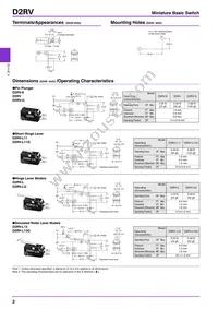 D2RV-L22E Datasheet Page 2