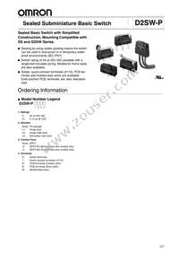 D2SW-P2L3B Datasheet Cover