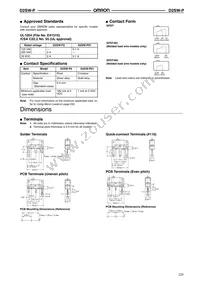 D2SW-P2L3B Datasheet Page 3