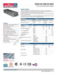 D2U5T-H3-7000-54-HU4C Datasheet Cover