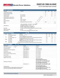 D2U5T-H3-7000-54-HU4C Datasheet Page 3