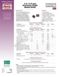 D32G-026.0M-T Datasheet Cover