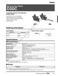 D3DC-3 Datasheet Cover