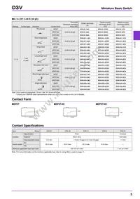 D3V-6G5M-1A3 Datasheet Page 5