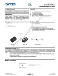 D3V3M1U2LP3-7 Datasheet Cover