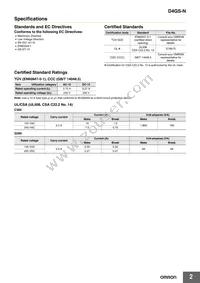 D4GS-N3T-5 Datasheet Page 2