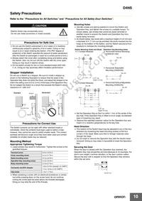 D4NS-3AD Datasheet Page 10
