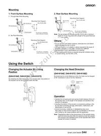 D4V-8104Z Datasheet Page 7