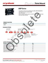 D53DP50D-10 Datasheet Cover