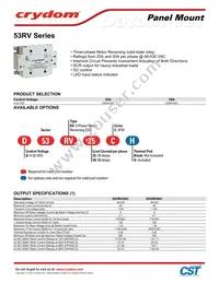 D53RV50C Datasheet Cover