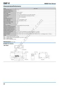 D6F-V03A1 Datasheet Page 2
