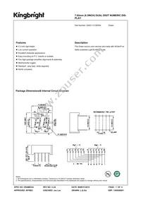 DA03-11CGKWA Datasheet Cover