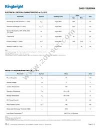 DA03-11SURKWA Datasheet Page 2