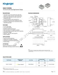 DA04-11CGKWA Datasheet Cover