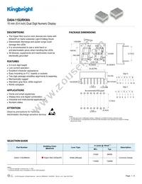 DA04-11SURKWA Datasheet Cover