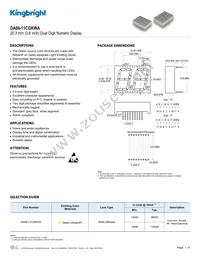 DA08-11CGKWA Datasheet Cover