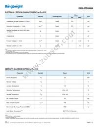 DA08-11CGKWA Datasheet Page 2