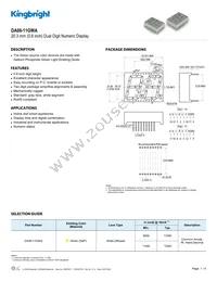 DA08-11GWA Datasheet Cover