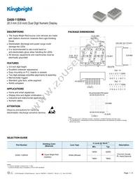 DA08-11SRWA Datasheet Cover