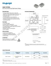 DA08-11SYKWA Datasheet Cover