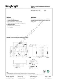 DA08-11YWA Datasheet Cover