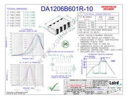 DA1206B601R-10 Datasheet Cover