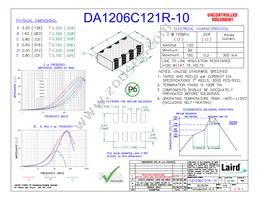 DA1206C121R-10 Datasheet Cover