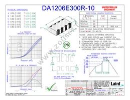DA1206E300R-10 Datasheet Cover