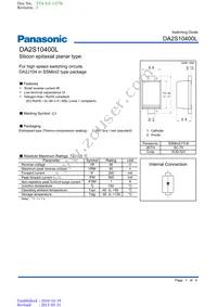 DA2S10400L Datasheet Cover