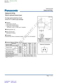 DA3J101F0L Datasheet Cover