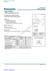 DA3J102D0L Datasheet Cover