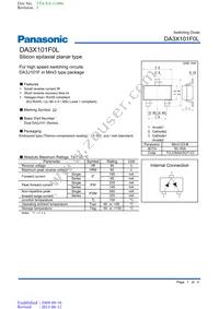 DA3X101F0L Datasheet Cover