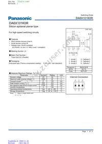 DA6X101K0R Datasheet Cover