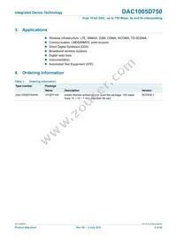 DAC1005D750HW/C1:5 Datasheet Page 2