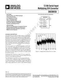 DAC8043AFS-REEL7 Datasheet Cover