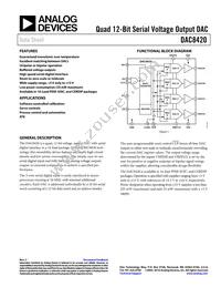 DAC8420FS-REEL Datasheet Cover