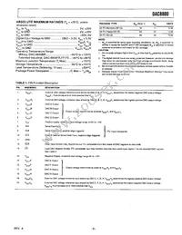 DAC8800FS-REEL Datasheet Page 5