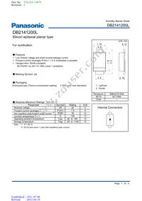 DB2141200L Datasheet Cover