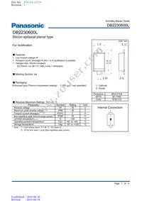 DB2230600L Datasheet Cover
