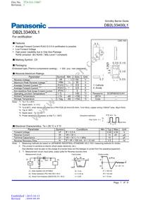 DB2L33400L1 Datasheet Cover