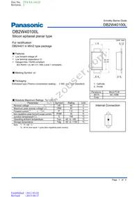 DB2W40100L Datasheet Cover