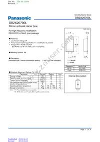 DB2X20700L Datasheet Cover