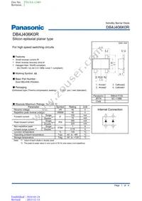 DB4J406K0R Datasheet Cover